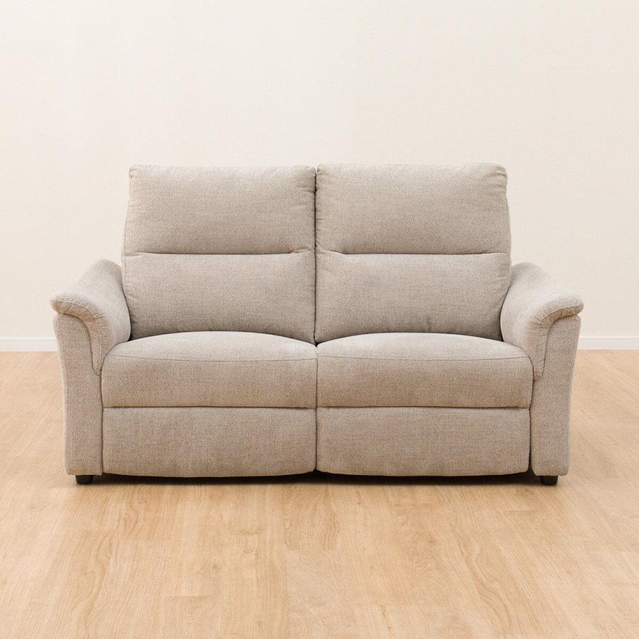 送料込✩︎ ニトリ　ベージュ 2人掛けリクライニングソファ　美品✩︎ ニトリ 2人用リクライニングソファ 2人掛けソファー ベージュ