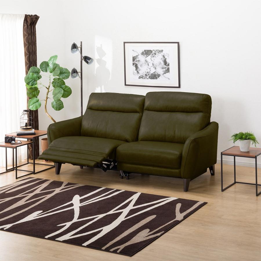 ニトリ ソファー ソファ 3人掛け 右電動リクライニングソファ(アネーロ