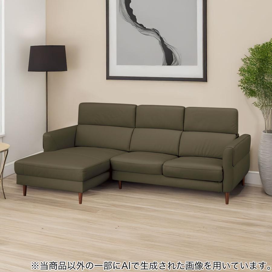 ニトリ（NITORI） カウチソファ 本革(一部合成皮革)タイプ (KK026 右