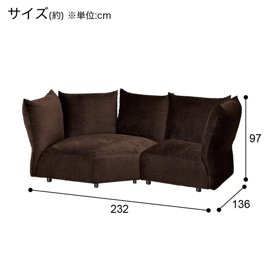 ニトリ ソファー ソファ 布張り3人掛けカウチソファ(YH01 DBR ニトリ ソファー ソファ 布張り3人掛けカウチソファ(YH01 DBR