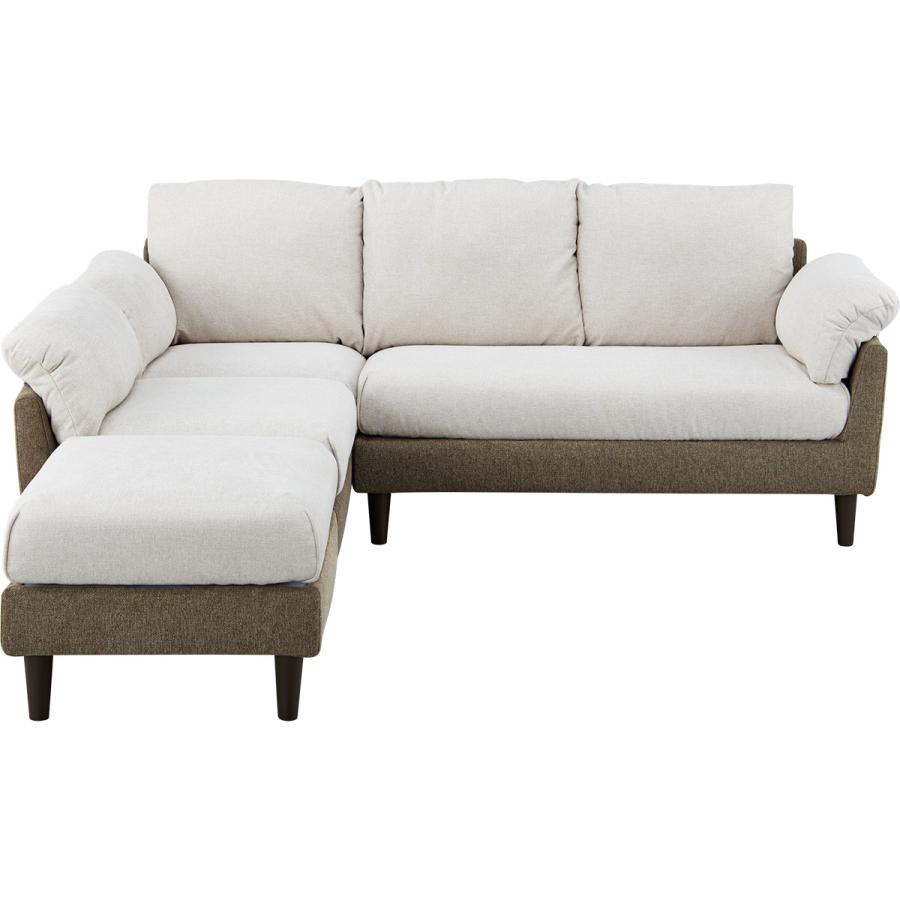 ニトリ　コーナーソファ（カウチ右） ニトリ ソファー ソファ コーナーソファ4点セット(XL07 BE