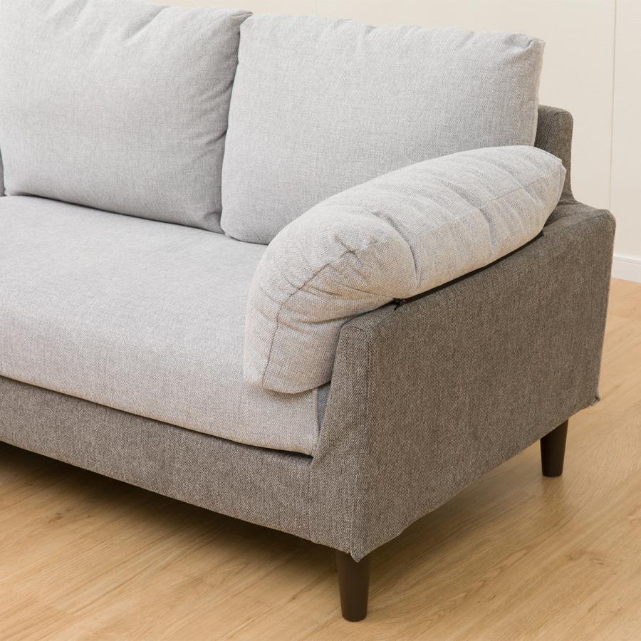 ニトリ ソファー ソファ コーナーソファ4点セット(XL07 GY