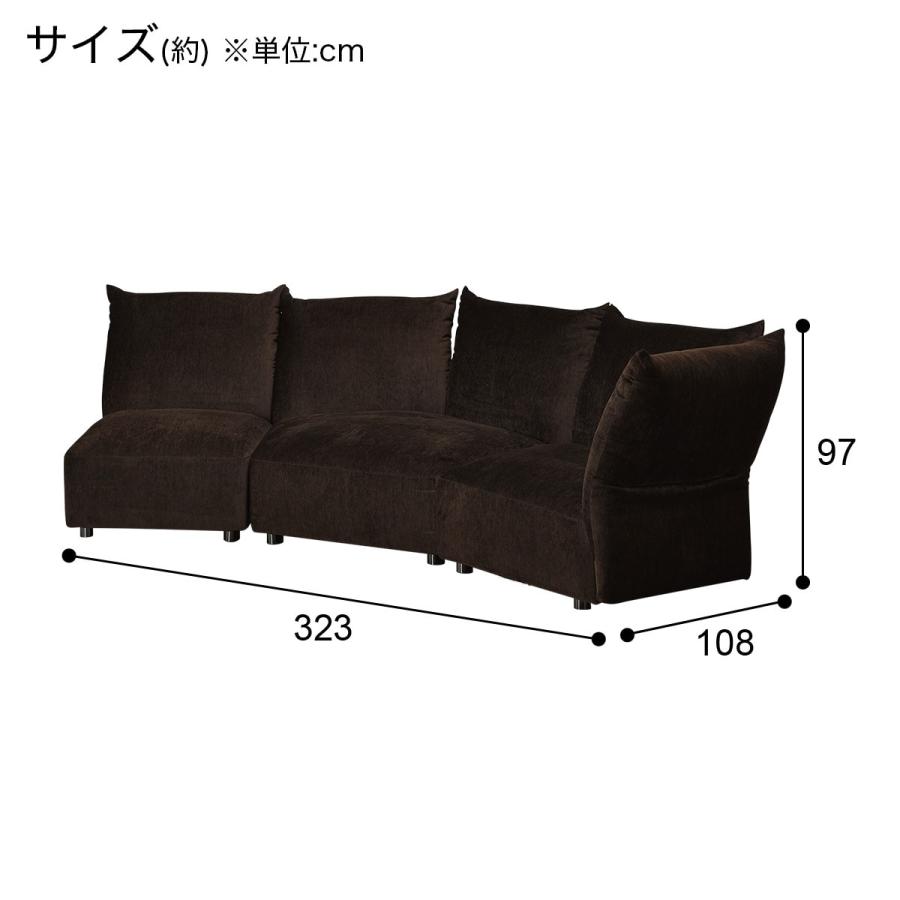 ニトリ（NITORI） フェザークッションソファ ワイド2バックカウチ 