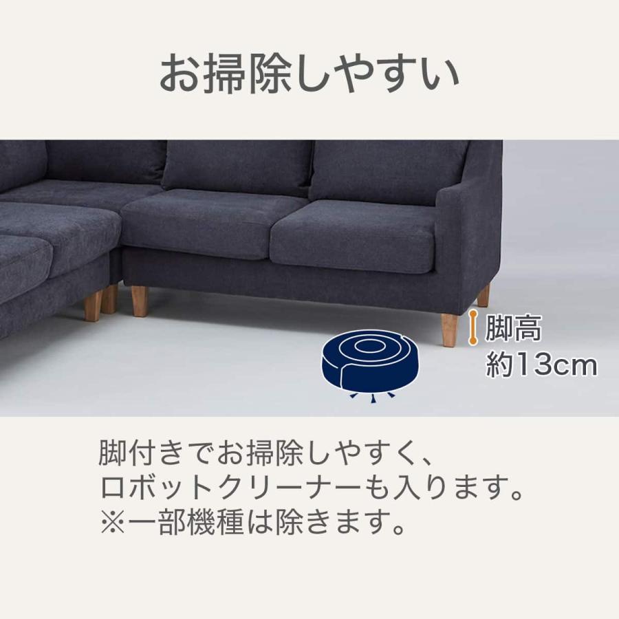 ニトリ（NITORI） 布張りコーナーソファセット(ANM001 Living in