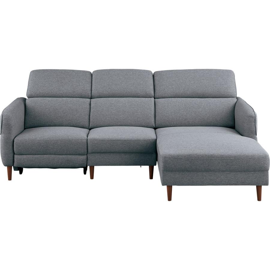 NITORI ニトリ 布張りカウチソファ カウチソファ ニトリ（NITORI） 電動布張りカウチソファ(KK026LC DGY) 限定価格：1/5