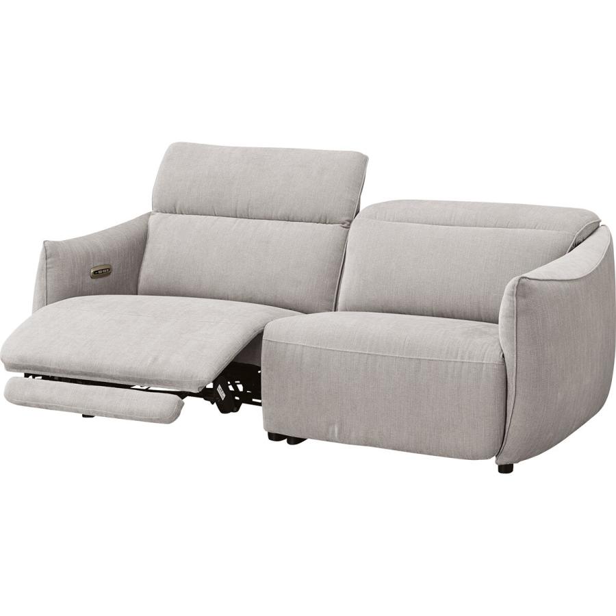 ニトリ（NITORI） 3人掛け電動布張りリクライニングソファ(LE09 2M LGY