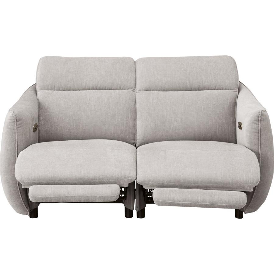 ニトリ（NITORI） 2人掛け電動布張りリクライニングソファ(LE09 2M LGY