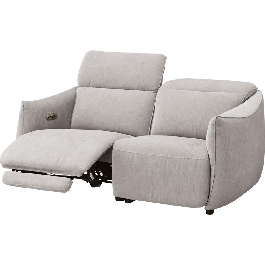 ニトリ（NITORI） 2人掛け電動布張りリクライニングソファ(LE09 2M LGY