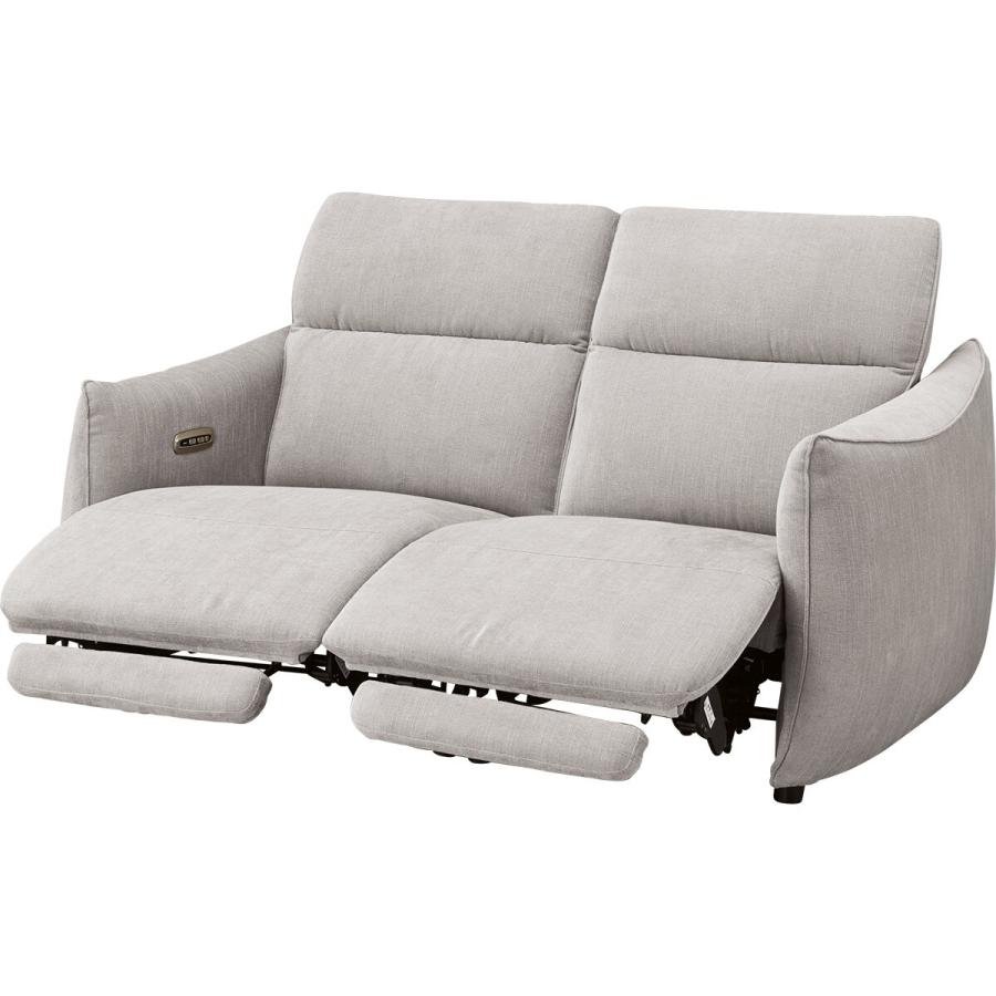 ニトリ（NITORI） 2人掛け電動布張りリクライニングソファ(LE09 2M LGY