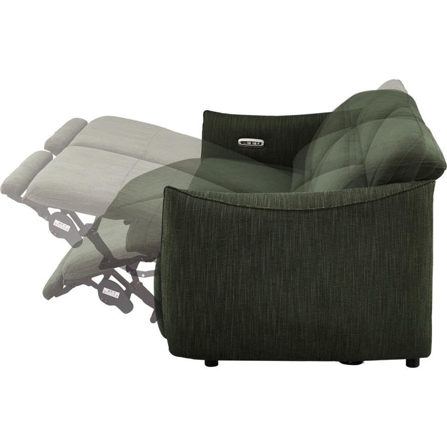 ニトリ 3人掛け電動布張りリクライニングソファ(LE09 2M YGR