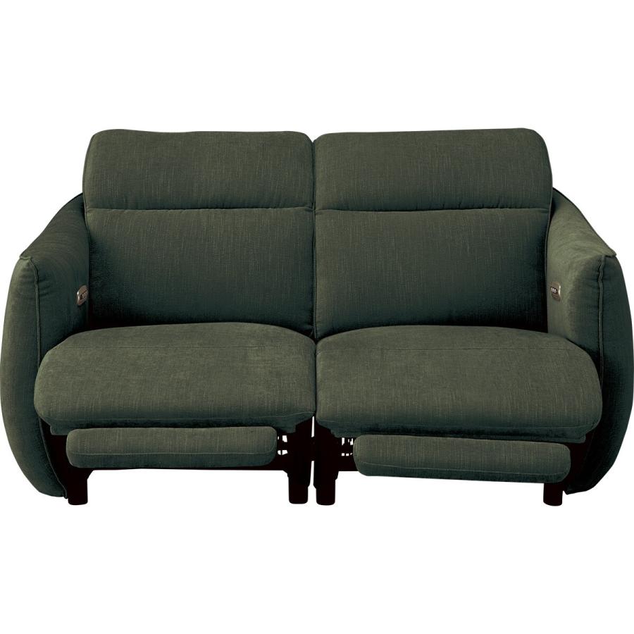 ニトリ（NITORI） 2人掛け電動布張りリクライニングソファ(LE09 2M YGR