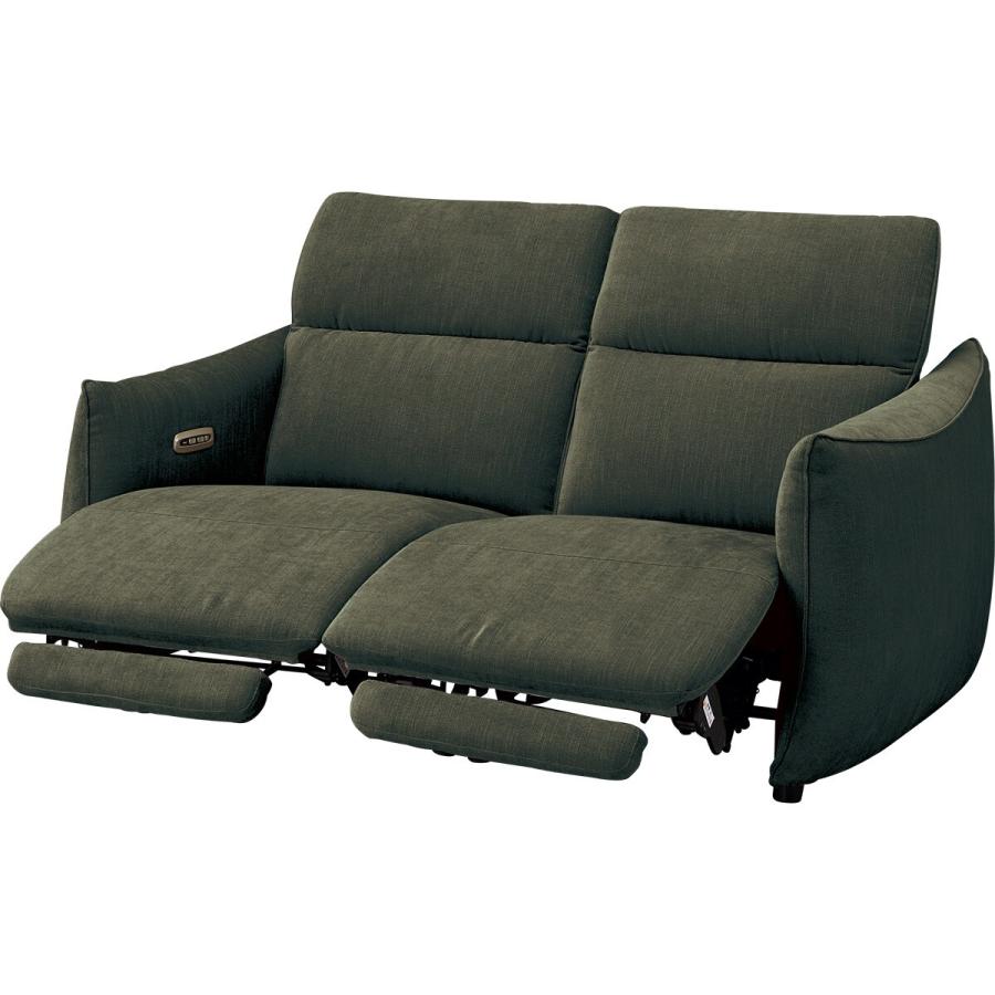 ニトリ（NITORI） 2人掛け電動布張りリクライニングソファ(LE09 2M YGR