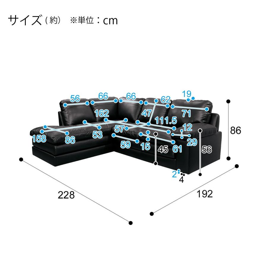 ニトリ ソファー ソファ コーナーソファ(Sステイツ BK-R) カウチ ニトリ ソファー ソファ コーナーソファ(Sステイツ BK-R) カウチ