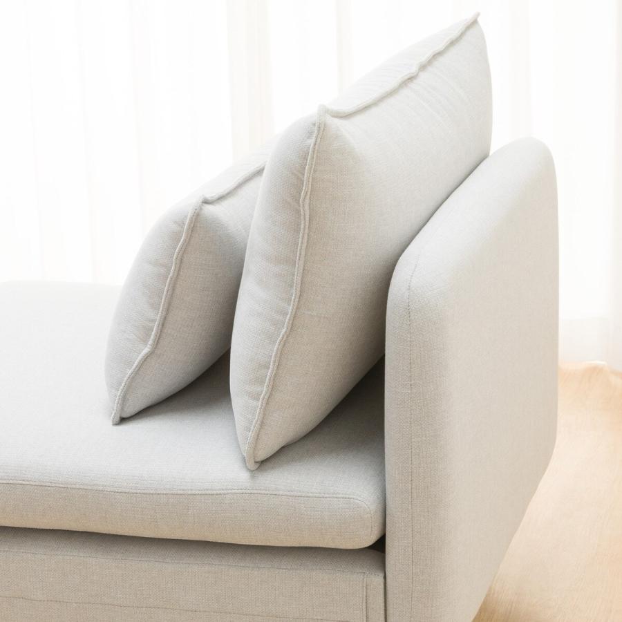 ニトリ 広い座面のゆったりソファ(MS01 1人掛け 肘なし LGY