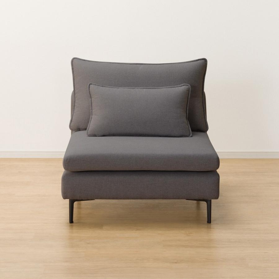 ニトリ 広い座面のゆったりソファ(MS01 1人掛け 肘なし MGY