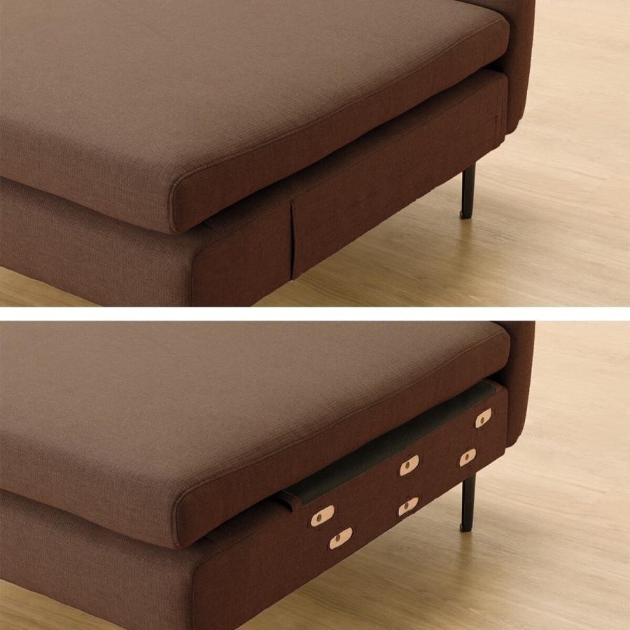 ニトリ（NITORI） 広い座面のゆったりソファ(MS01 1人掛け 肘なし BR