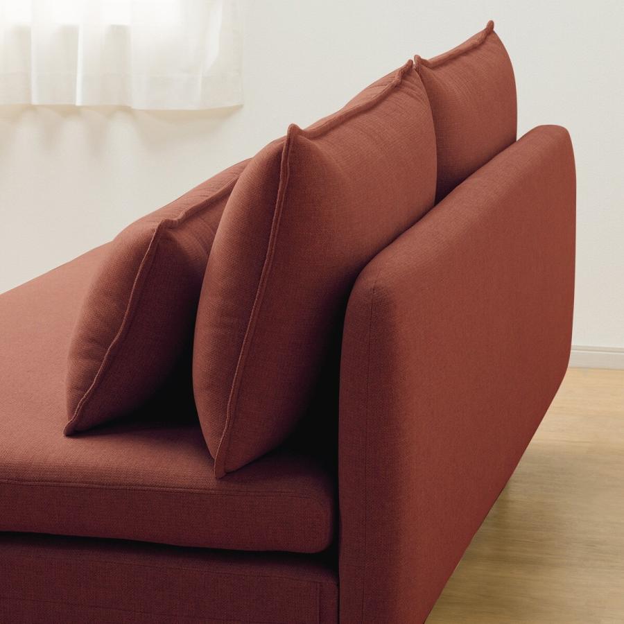 広い座面のゆったりソファ(MS01 3人掛け 肘なし RE) ニトリ 限定価格