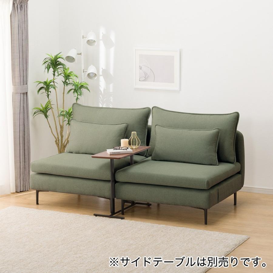 ニトリ ソファ MS01 1人掛け 肘なし 傷・汚れに強い 広い座面のゆったり 1人掛けソファ 布張りタイプ (MS01