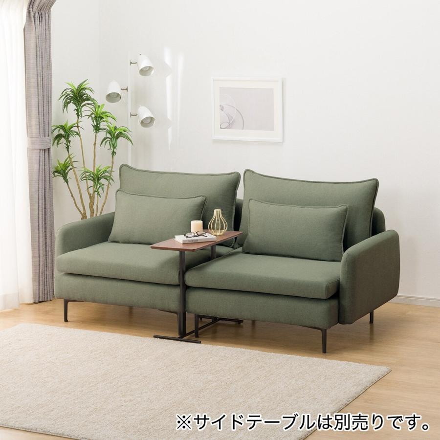 ニトリ（NITORI） 広い座面のゆったり 1人掛けソファ2台セット 布張り 