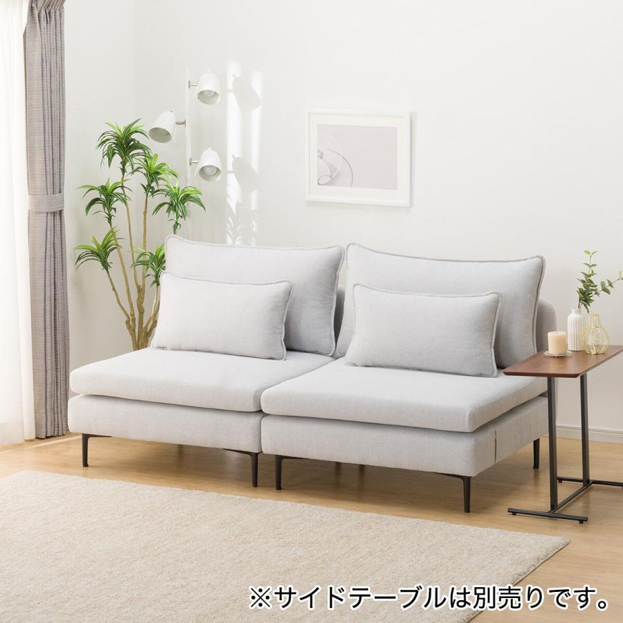 ニトリ 広い座面のゆったりソファ 肘なし (MS01 1人掛け2点 ニトリ 広い座面のゆったりソファ 肘なし (MS01 1人掛け2点