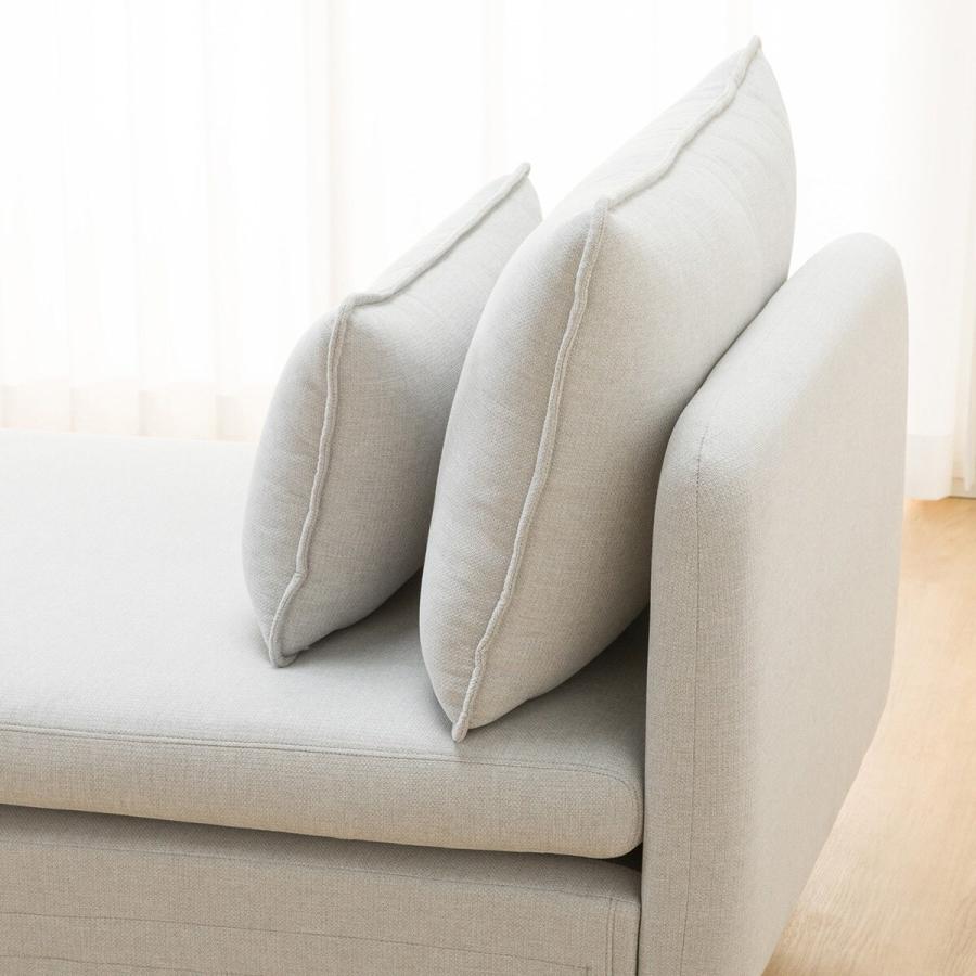 ニトリ（NITORI） 広い座面のゆったりソファ(MS01 シェーズロング肘