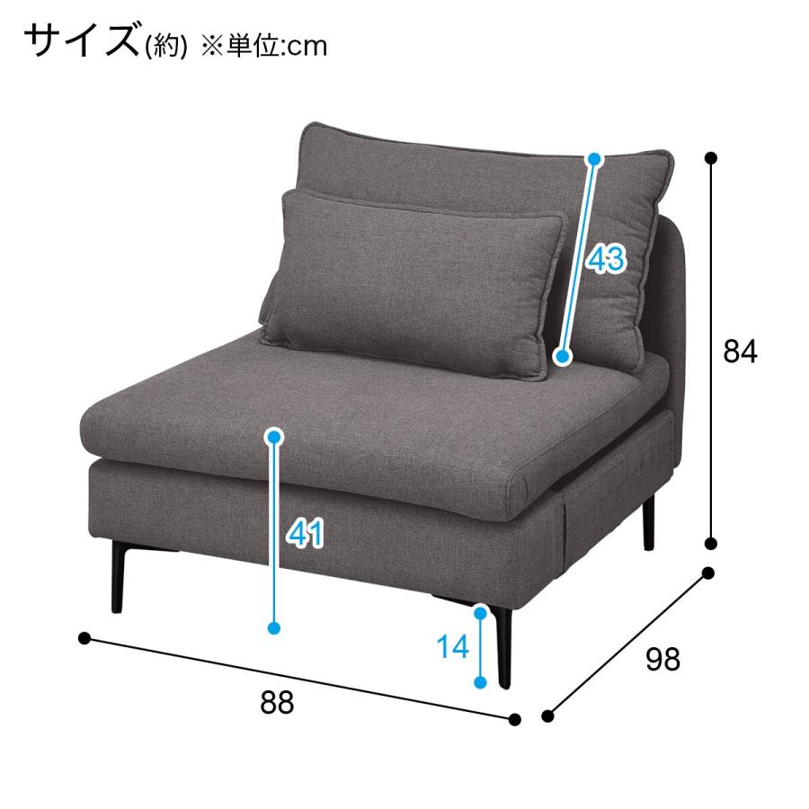 ニトリ ソファー ソファ 布張り4人掛けソファ 肘なし(3P/1P MS01 ニトリ ソファー ソファ 布張り4人掛けソファ 肘なし(3P/1P MS01