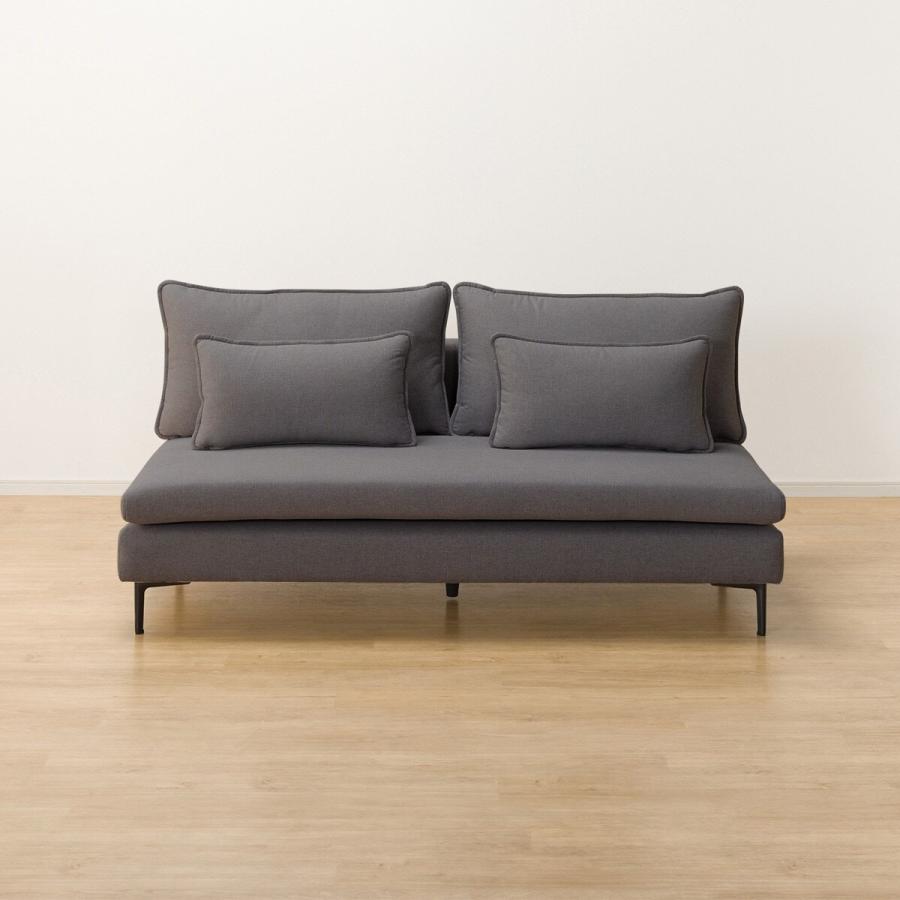 ニトリ広い座面のゆったりソファNシールド3人掛け肘なしMS01 広い座面のゆったりカウチソファ(MS01 3P/シェーズロングセット