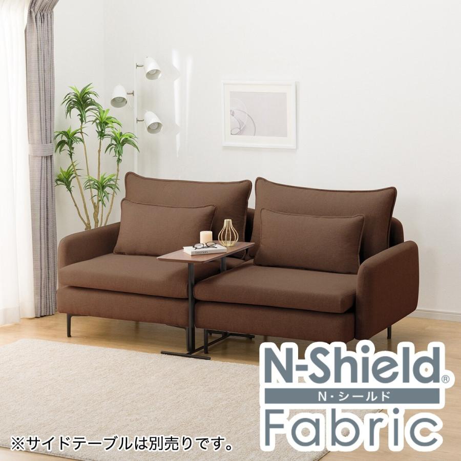 N-Shield Fabric製ブラウンソファ ニトリ（NITORI） 傷・汚れに強い 広い座面のゆったり 1人掛けソファ2