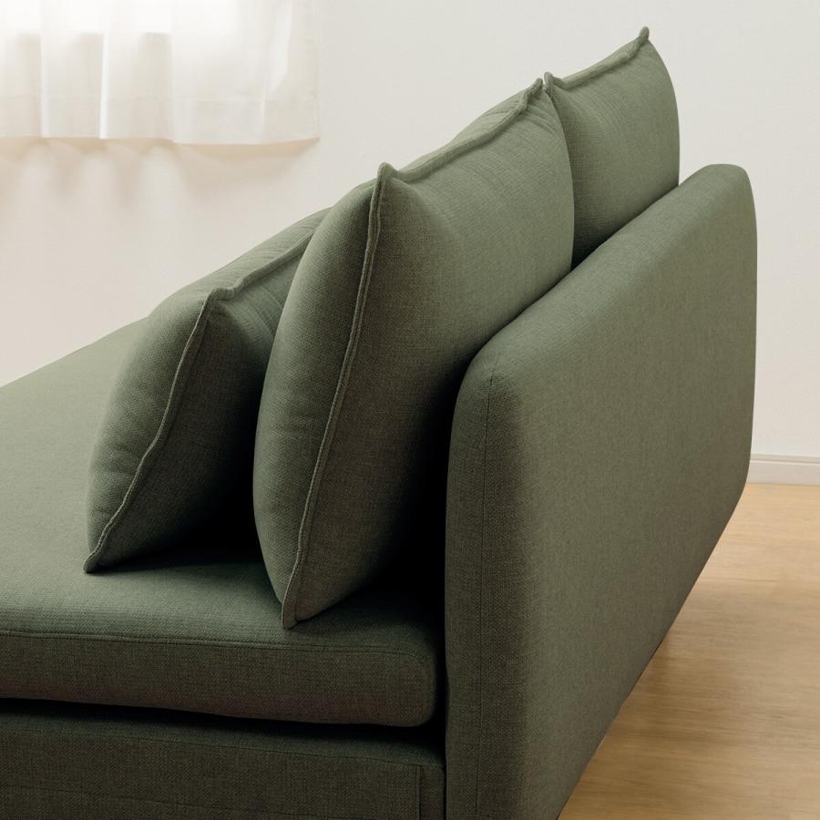 ニトリ広い座面のゆったりソファNシールド3人掛け肘なしMS01➕スツールMS01 広い座面のゆったりソファ(MS01 3人掛け 肘なし Nシールド BR