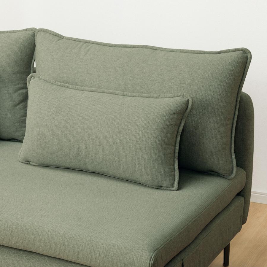 広い座面のゆったりソファ(MS01 3人掛け 肘なし Nシールド YGR) ニトリ