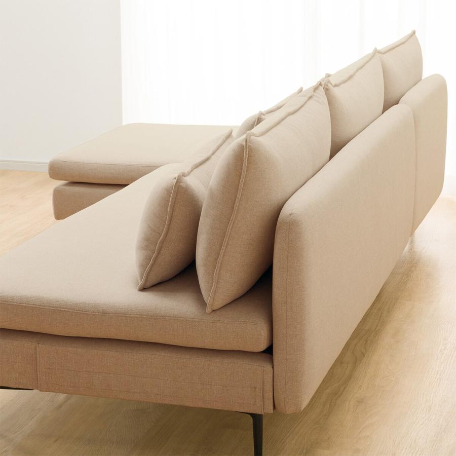 【美品】ニトリ ソファー3P MS01 広い座面のゆったりソファ(MS01 3人掛け 肘なし BE) ニトリ 限定価格