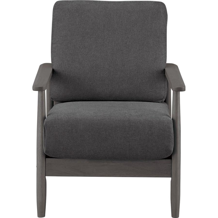 ニトリ（NITORI） ソファー ソファ 1人掛け 布張りソファ (IG01 BK/DBR