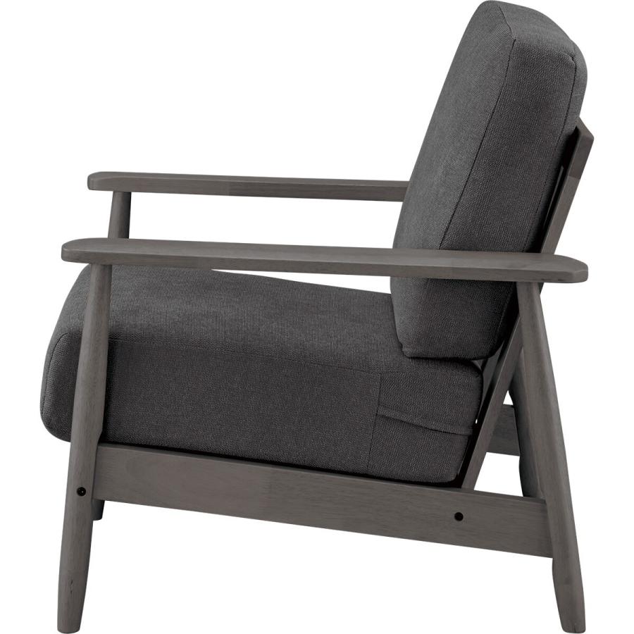 ニトリ（NITORI） ソファー ソファ 1人掛け 布張りソファ (IG01 BK/DBR