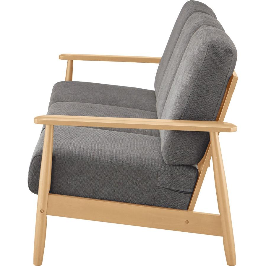 ニトリ（NITORI） ソファー ソファ 3人掛け 布張りソファ(IG01 DGY/LBR