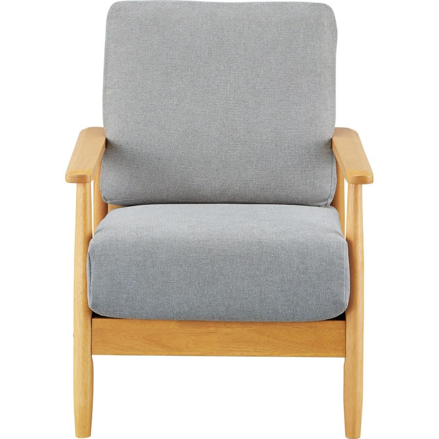 ニトリ（NITORI） ソファー ソファ 1人掛け 布張りソファ (IG01 GY/LBR