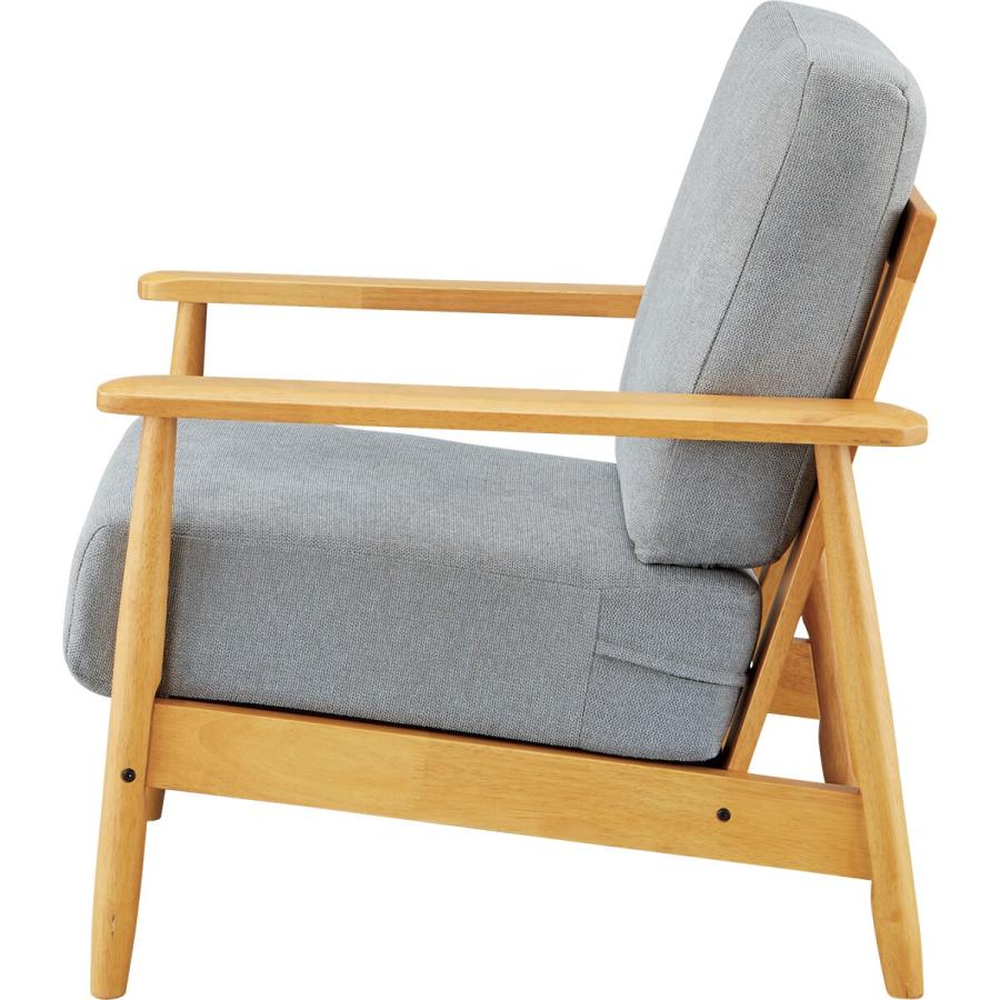 ニトリ（NITORI） ソファー ソファ 1人掛け 布張りソファ (IG01 GY/LBR