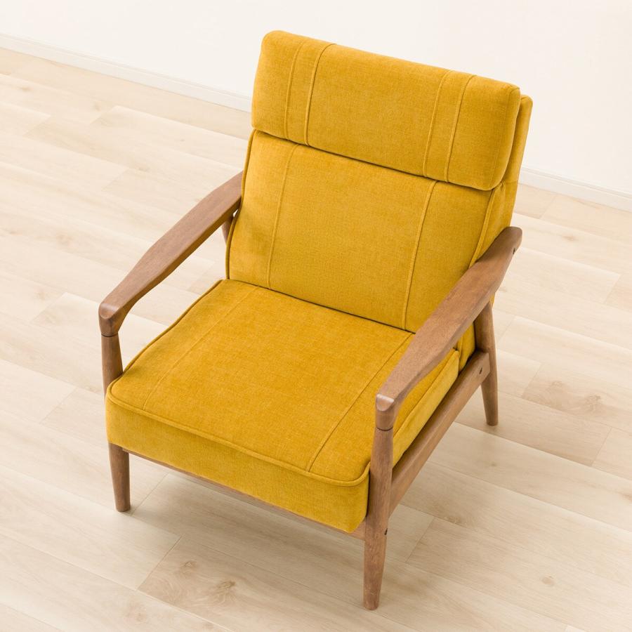 ニトリ（NITORI） 1人用布張りソファ(IC01 YE/MBR) : ニトリ Yahoo!店