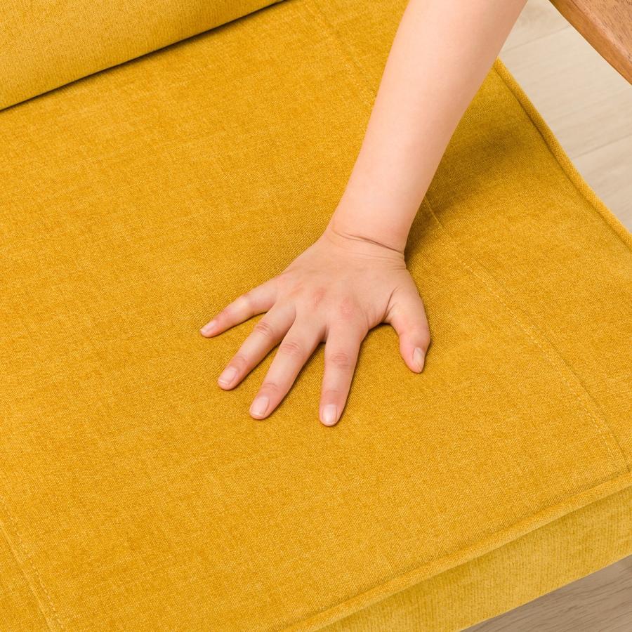 ニトリ（NITORI） 1人用布張りソファ(IC01 YE/MBR) : ニトリ Yahoo!店