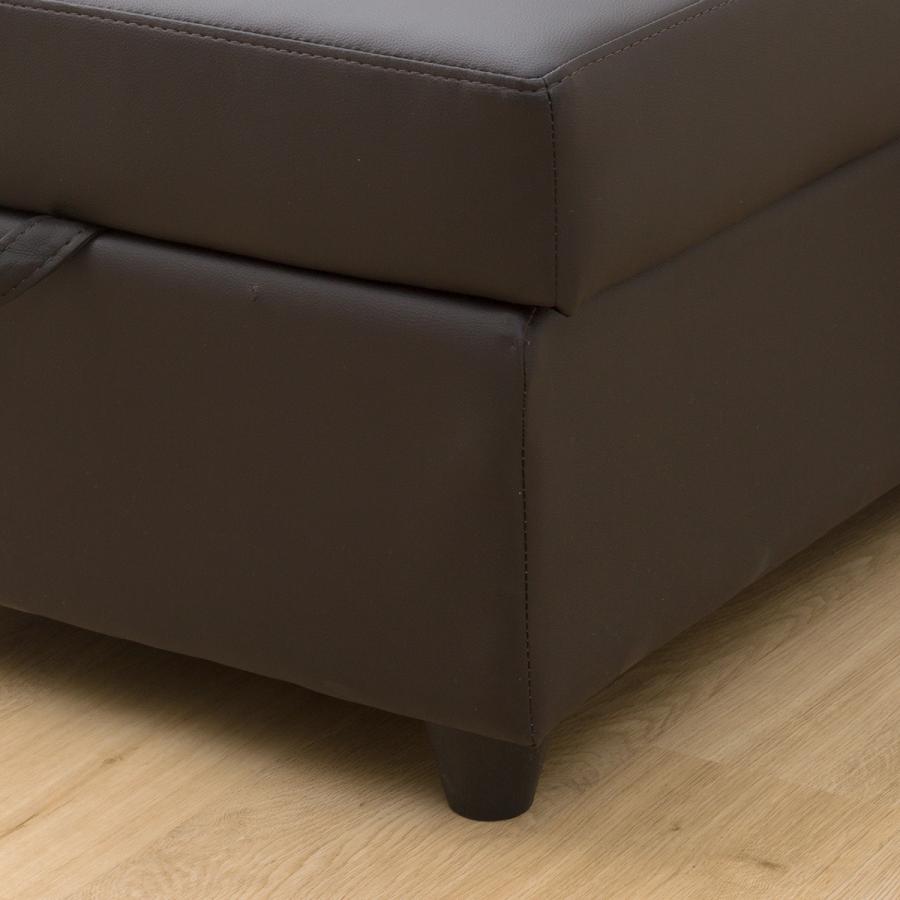 ニトリ（NITORI） 傷・汚れに強い合成皮革 カウチソファベッド(N