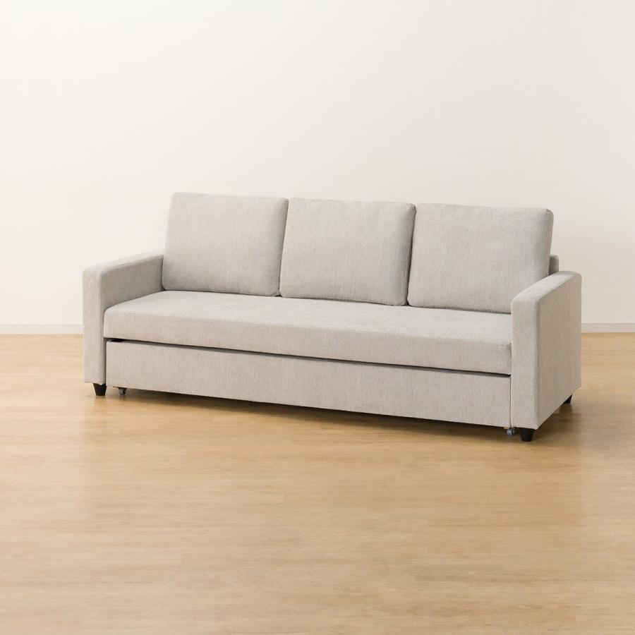 ニトリ（NITORI） ソファー ソファ 3人掛け 布張りソファベッド