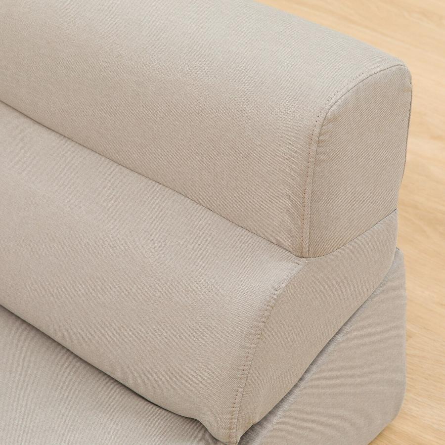 ニトリ 背もたれを倒せる ローソファ 3点セット(XL05 MO) 布