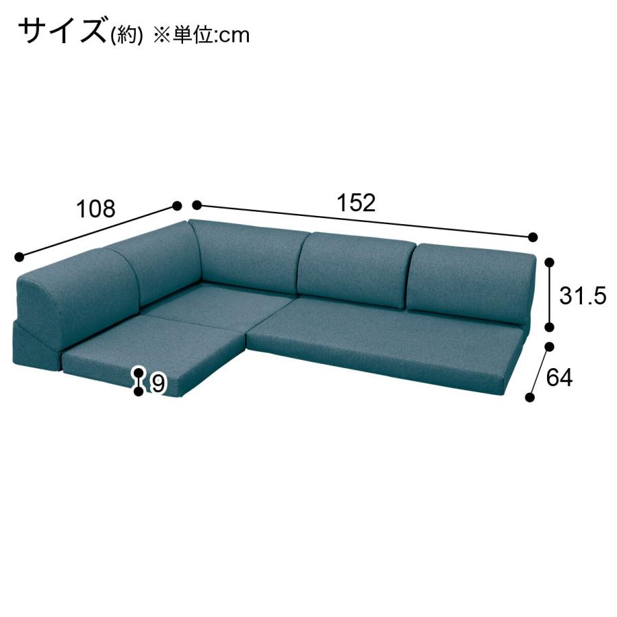 ローソファ3点セット(XL06 TBL) ニトリ｜nitori-net｜14