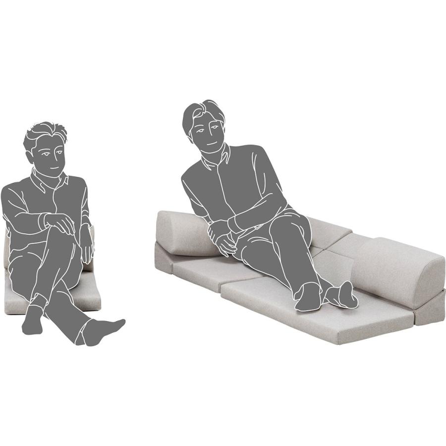 ニトリ　ローソファ 二人掛けヴィンテージローソファ(DGY-BK) | ニトリネット【公式