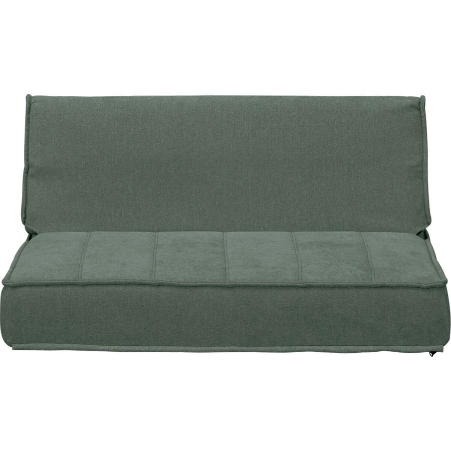 ニトリ 布製 2人掛けソファ（グレイッシュグリーン） 2人掛け布張りソファ（クッション1個付）(ポケット BS13 N