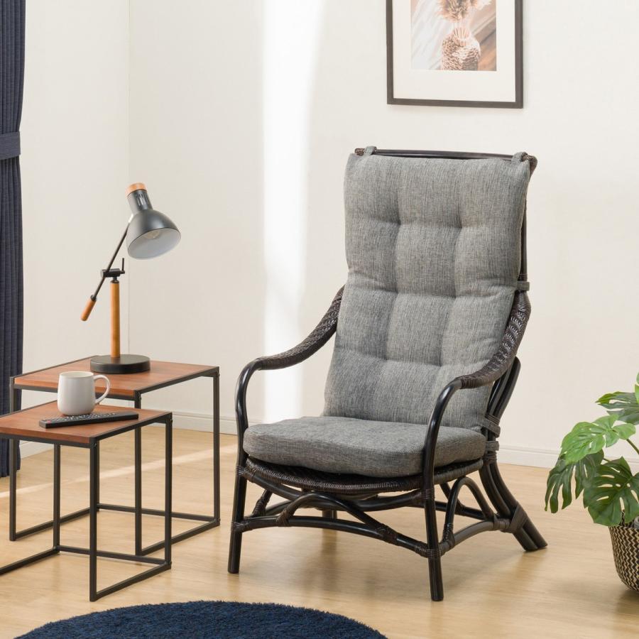 ニトリ ラタンチェア(MS23 GY/BK) : ニトリ Yahoo!店 - 通販