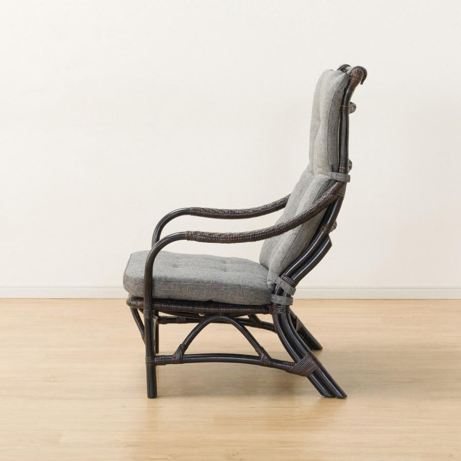 ニトリ ラタンチェア(MS23 GY/BK) : ニトリ Yahoo!店 - 通販