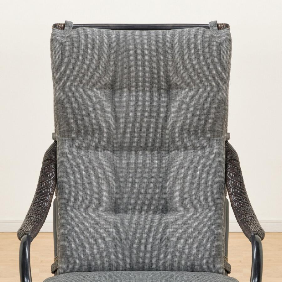 ニトリ ラタンチェア(MS23 GY/BK) : ニトリ Yahoo!店 - 通販