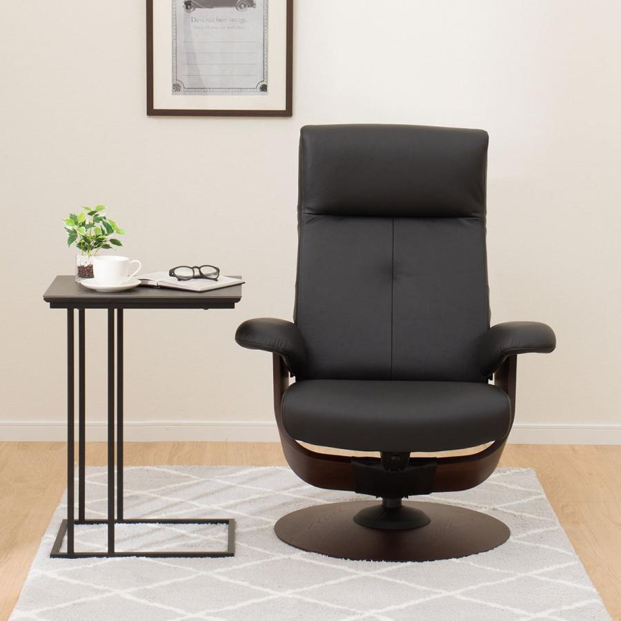 ニトリ　パーソナルチェアー　リクライニング　オットマン付き(別売り) 黒 ニトリ リクライニングチェア オットマン付き パーソナルチェア