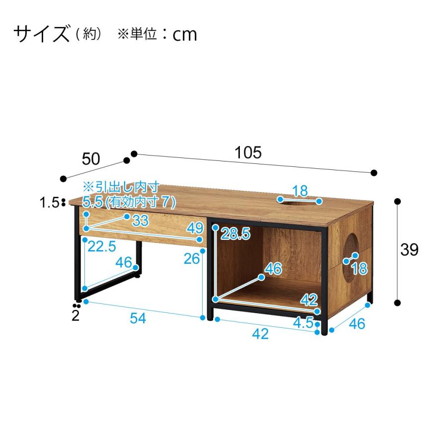 ペットテーブル(SD04 MBR) 犬 猫 ペット用品 ニトリ｜nitori-net｜08