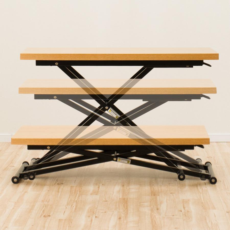 ニトリ 幅120cm 昇降リビングテーブル(アクティブ2 120 LBR ニトリ 幅120cm 昇降リビングテーブル(アクティブ2 120 LBR